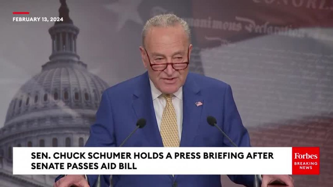 ⁣Schumer Asked Point Blank If Speaker Johnson And Biden Should Negotiate Directly On Border Security
