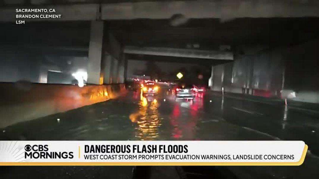 ⁣Over 30 million people on flood watch in California