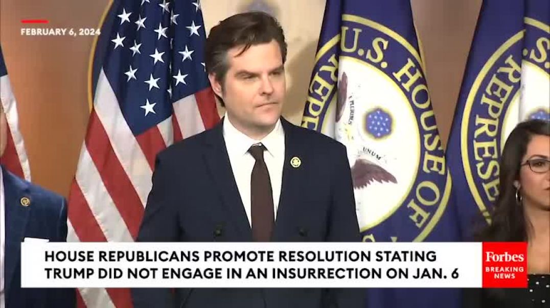 ⁣Matt Gaetz Asked Point Blank Why Did Hundreds Of Trump Supporters Attack Capitol On Jan