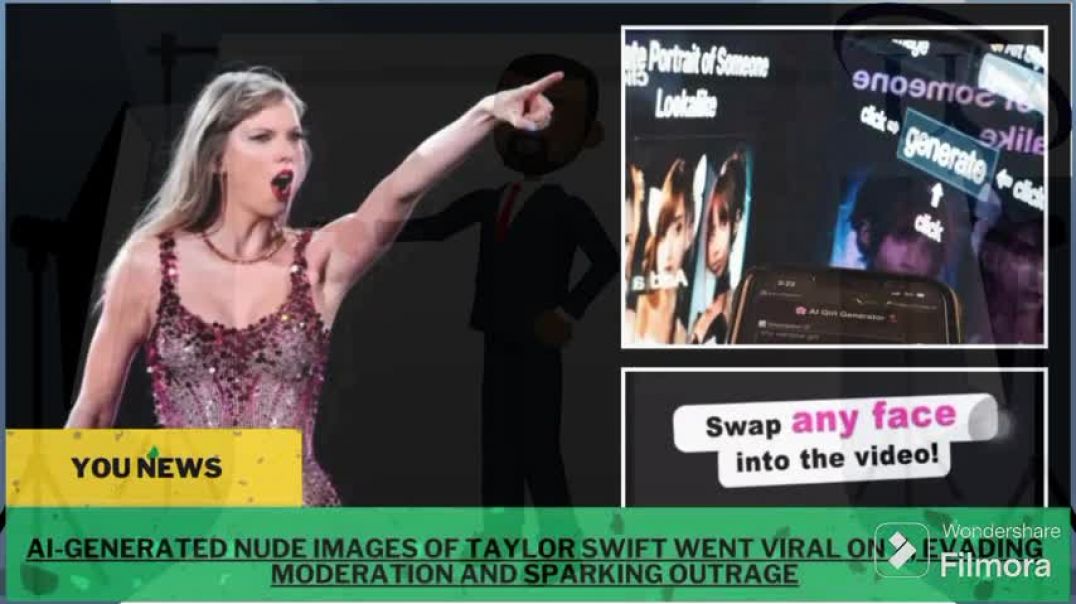 ⁣AI-generated nude images of Taylor Swift went viral on X