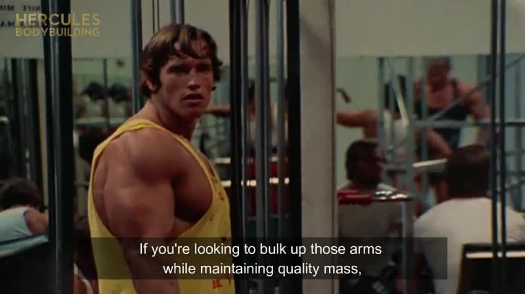 ⁣Arnold's Off-Season Biceps Routine for Mass and Quality