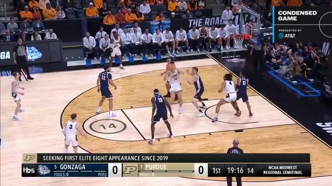 ⁣Purdue vs. Gonzaga - Sweet 16 NCAA tournament extended highlights