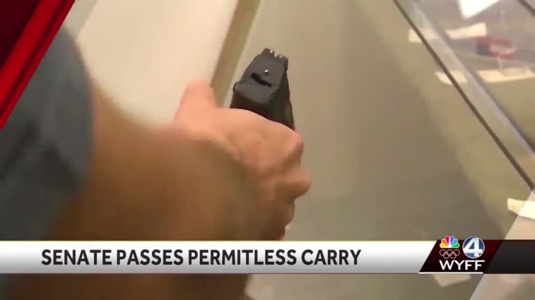 ⁣South Carolina Senate passes permitless gun carry law, bill heads to governor's desk