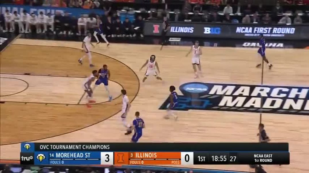 ⁣Illinois vs Morehead State - First Round NCAA tournament extended highlights