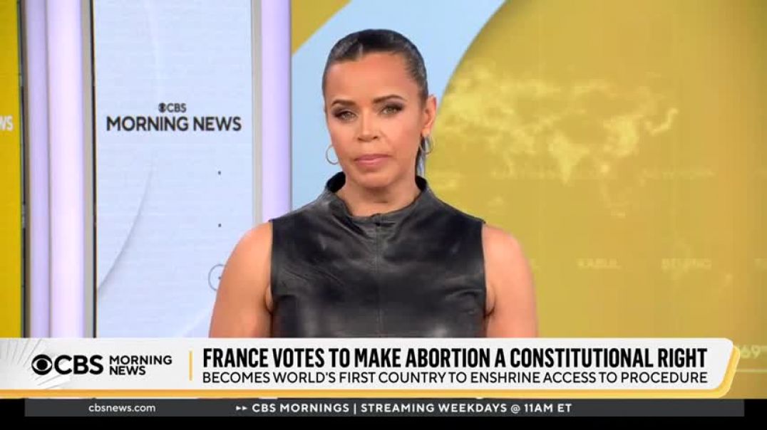 ⁣France becomes first country to make abortion a constitutional right