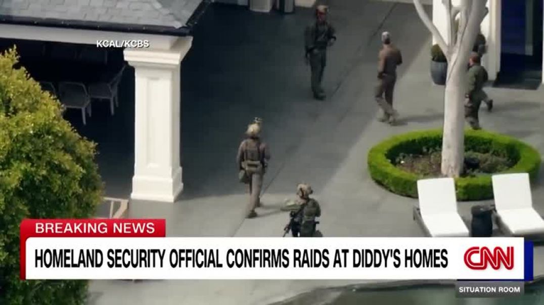 ⁣Videos show federal agents raiding Sean Diddy Combs' homes