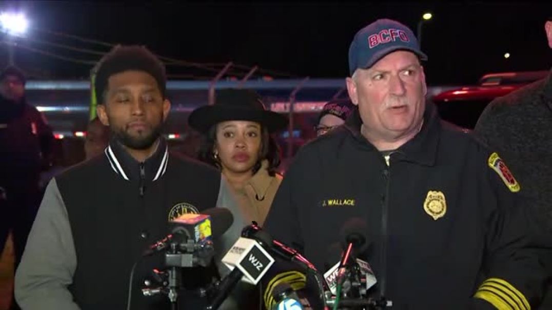 ⁣Authorities give update on rescue efforts after Baltimore Key Bridge collapse