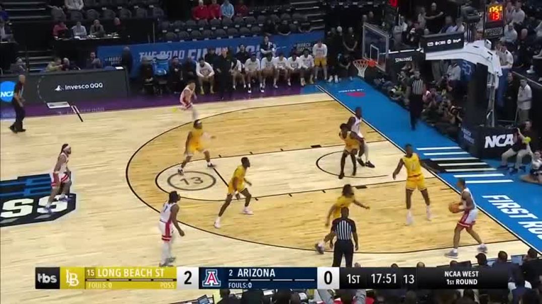 ⁣Arizona vs. Long Beach State - First Round NCAA tournament extended highlights
