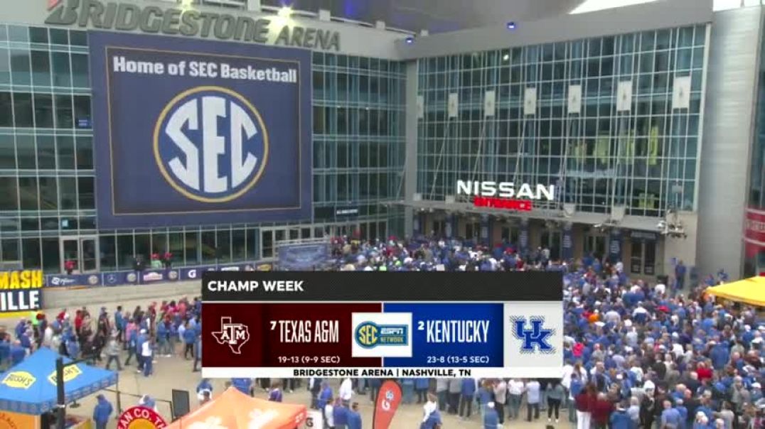 ⁣SEC Tournament Quarterfinals: Texas A&M vs. Kentucky Wildcats | Full Game Highlights