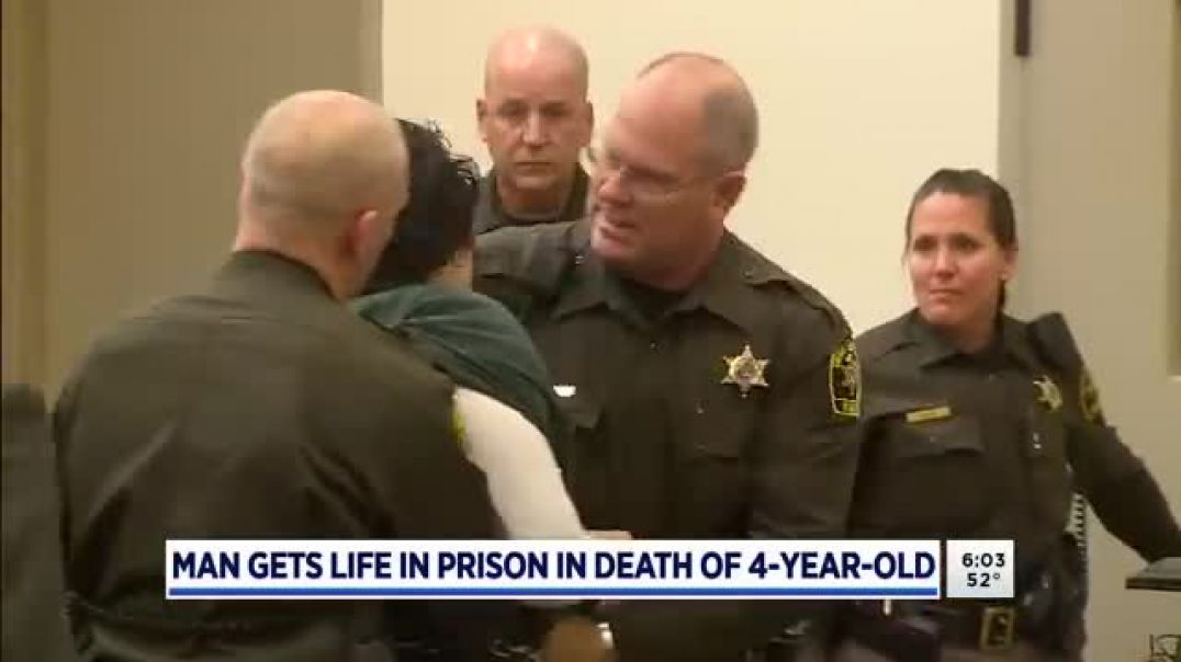 ⁣Convicted killer of Kent Co. boy, 4, scuffles at sentencing