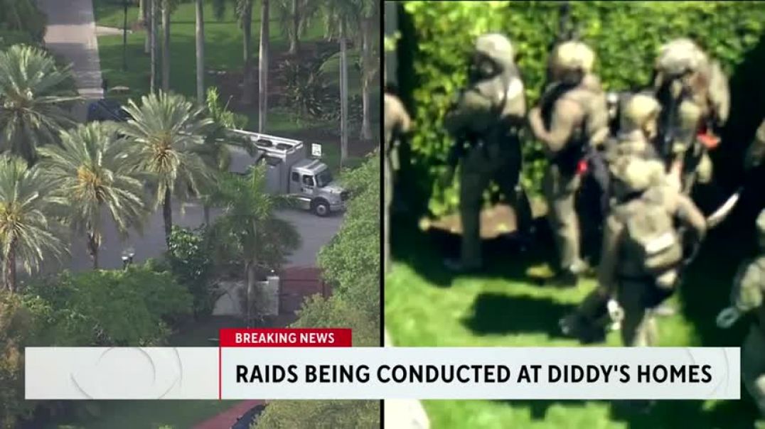 ⁣Department of Homeland Security Raids Diddy's Star Island, LA Homes.