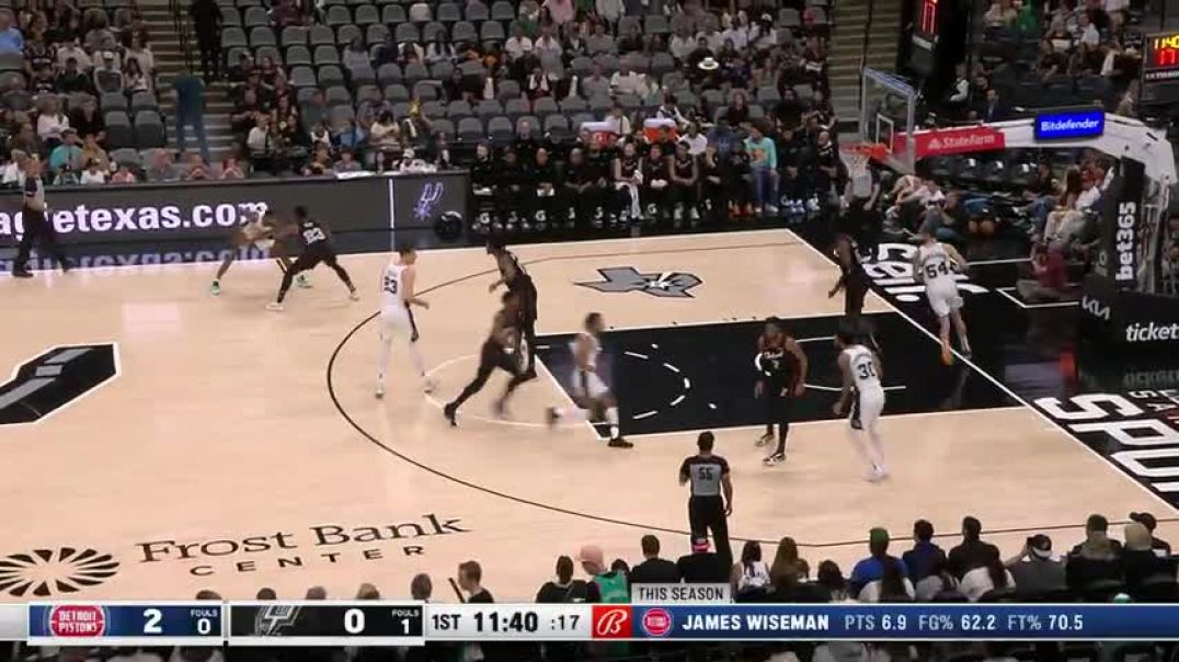 ⁣PISTONS at SPURS   FULL GAME HIGHLIGHTS   April 14, 2024