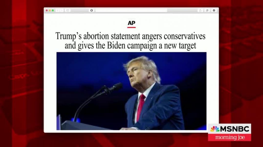 ⁣So many things wrong with this, so many lies: Joe on Trump's abortion statement