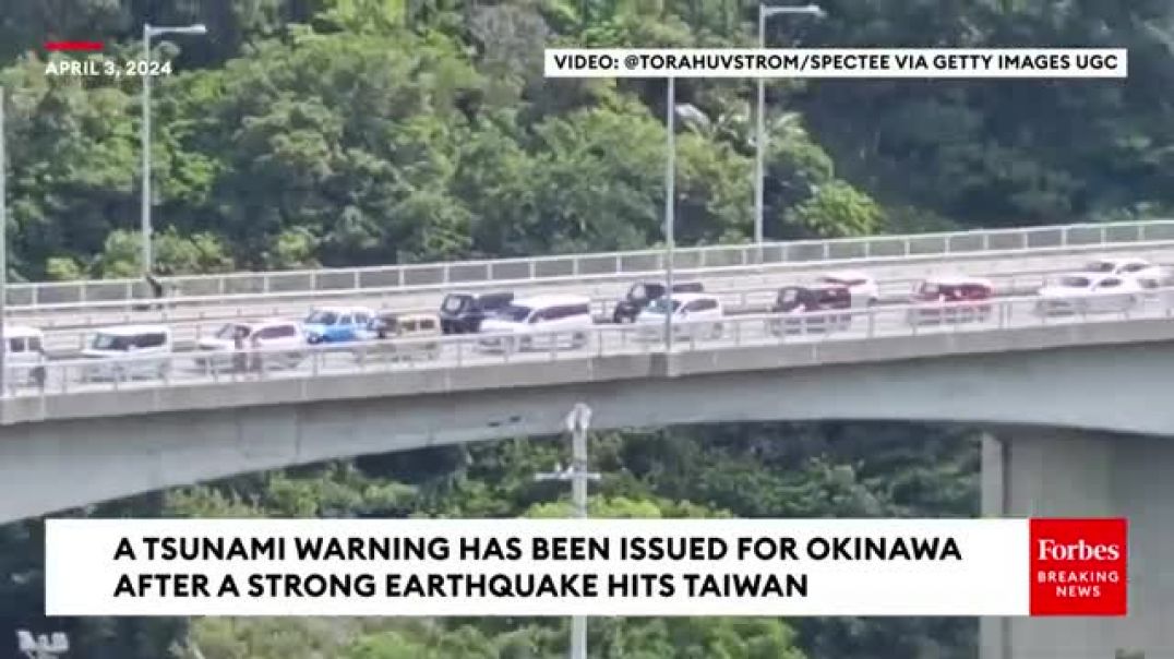 ⁣A Tsunami Warning Has Been Issued For Okinawa, Japan After A Strong Earthquake Hits Taiwan