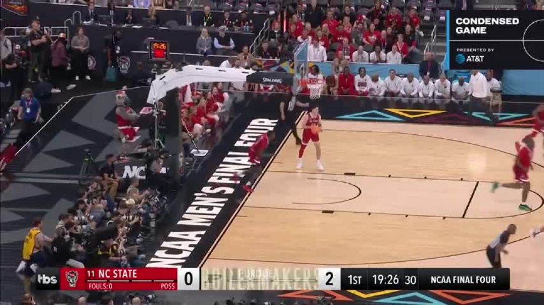 ⁣Purdue vs. NC State - Final Four NCAA tournament extended highlights