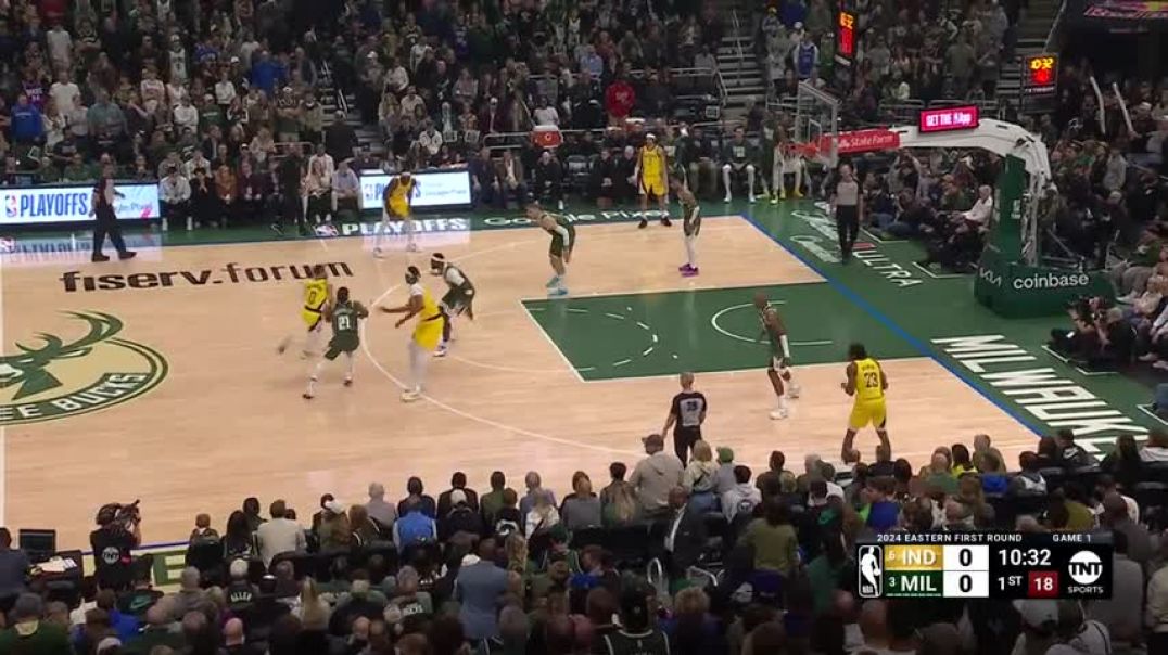 #6 PACERS at #3 BUCKS   FULL GAME 1 HIGHLIGHTS   April 21, 2024
