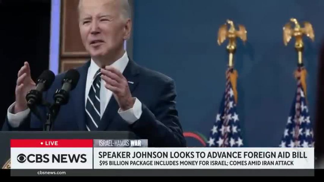 ⁣Speaker Johnson looks to advance foreign aid bill in wake of Iran's attack on Israel