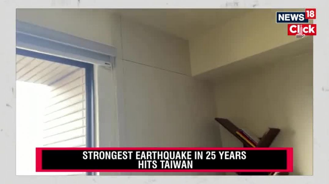 Taiwan Earthquake   Buildings Collapse And Roads Shake   Tsunami Alert In Japan   N18V