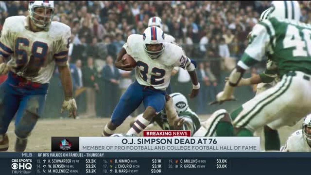 ⁣O.J. Simpson dead at 76 | CBS Sports