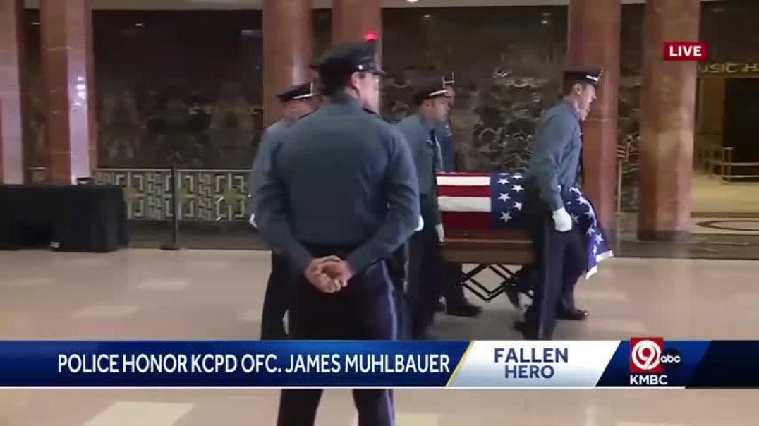 ⁣Watch the emotional final tribute to KCPD Officer James Muhlbauer and his K9 partner Champ