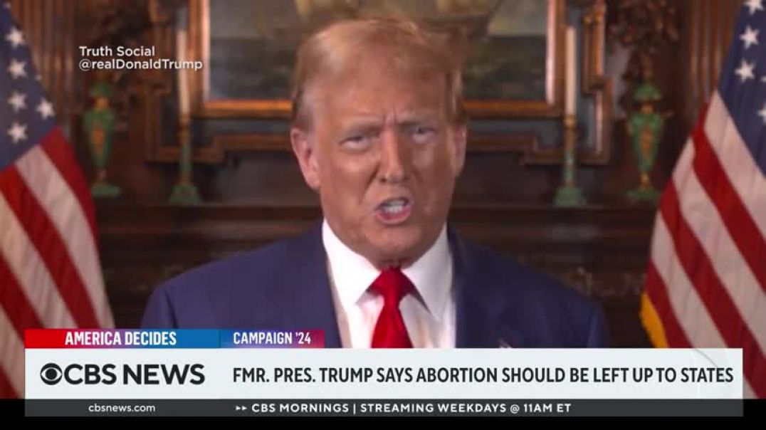 ⁣Trump gets pushback from Republicans over abortion stance