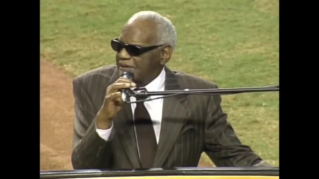 ⁣Ray Charles performs  America the Beautiful