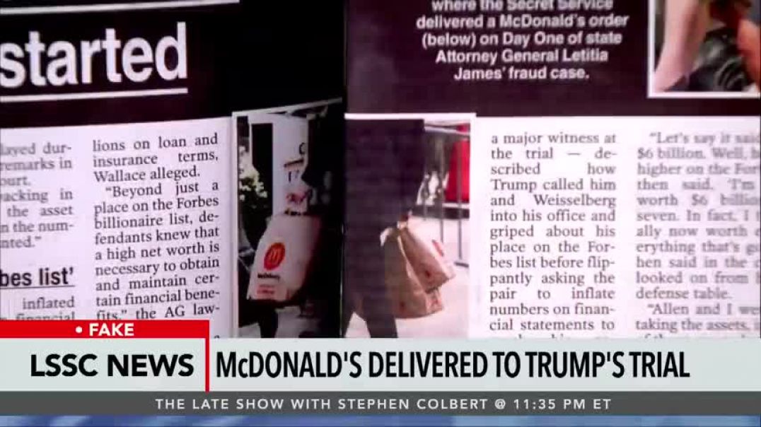 ⁣Secret Service Delivers Trump’s McDonald’s Order To NYC Courthouse