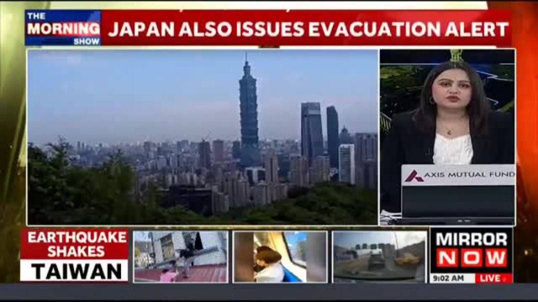 ⁣Toppled Buildings, Dangling Highways Scary Visuals After Strongest Quake In 25 Years Hits Taiwan