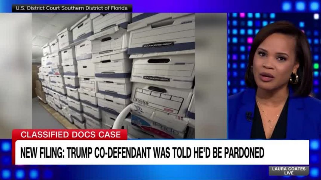 ⁣Trump co-defendant was told he'd be pardoned, notes from FBI interview show