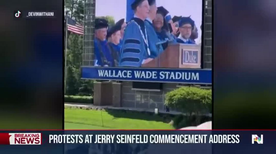 ⁣Duke students walk out of graduation as protests continue nationwide