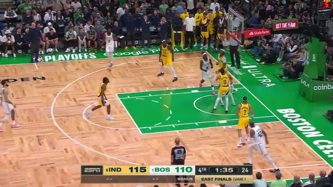 ⁣WILD OVERTIME ENDING #6 Pacers vs #1 Celtics   Game 1   May 21, 2024