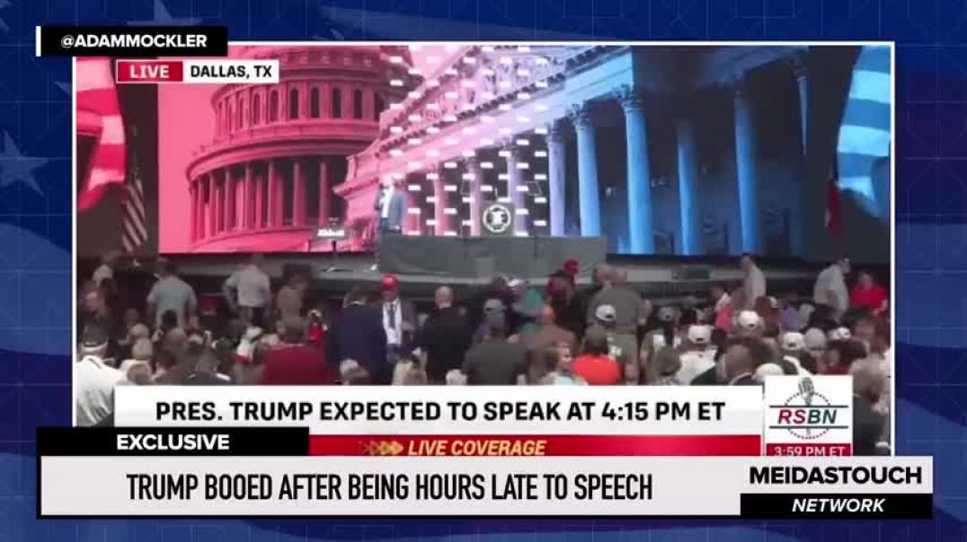 ⁣Trump Gets MERCILESSLY BOOED Before He Even ARRIVES