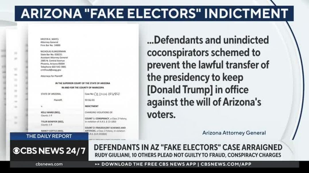 ⁣What to know about Rudy Giuliani's arraignment in Arizona fake electors case