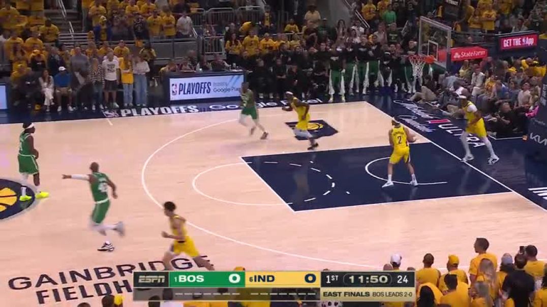 ⁣#1 CELTICS at #6 PACERS   FULL GAME 3 HIGHLIGHTS   May 25, 2024