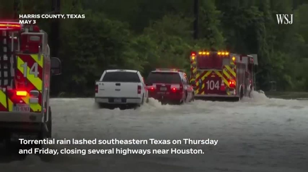 ⁣Tornadoes Sweep Through Parts of Texas as Storms Bring Severe Flooding   WSJ News