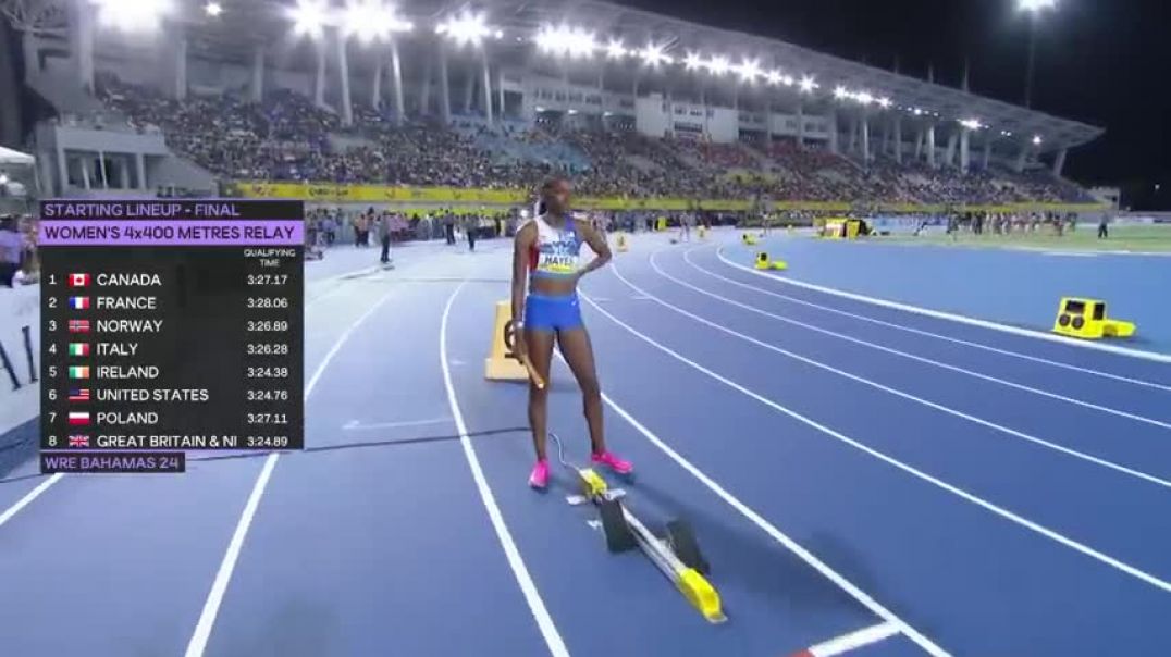 ⁣USA blows out the competition in women's 4x400m at World Athletics Relays | NBC Sports