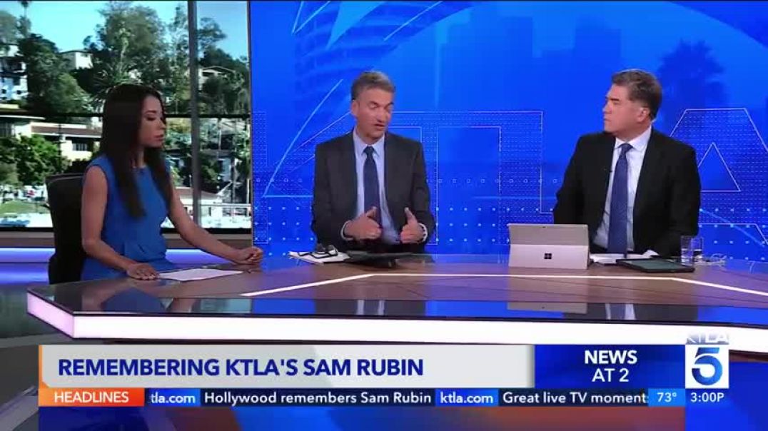 ⁣Sam Rubin on and off the air