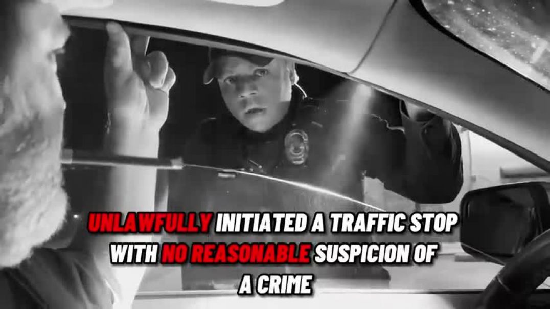 ⁣Idiot Cop Conducts UNLAWFUL Traffic Stop, Then This Happens