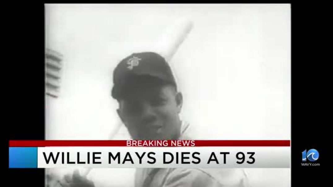 ⁣Baseball legend Willie Mays dies at 93