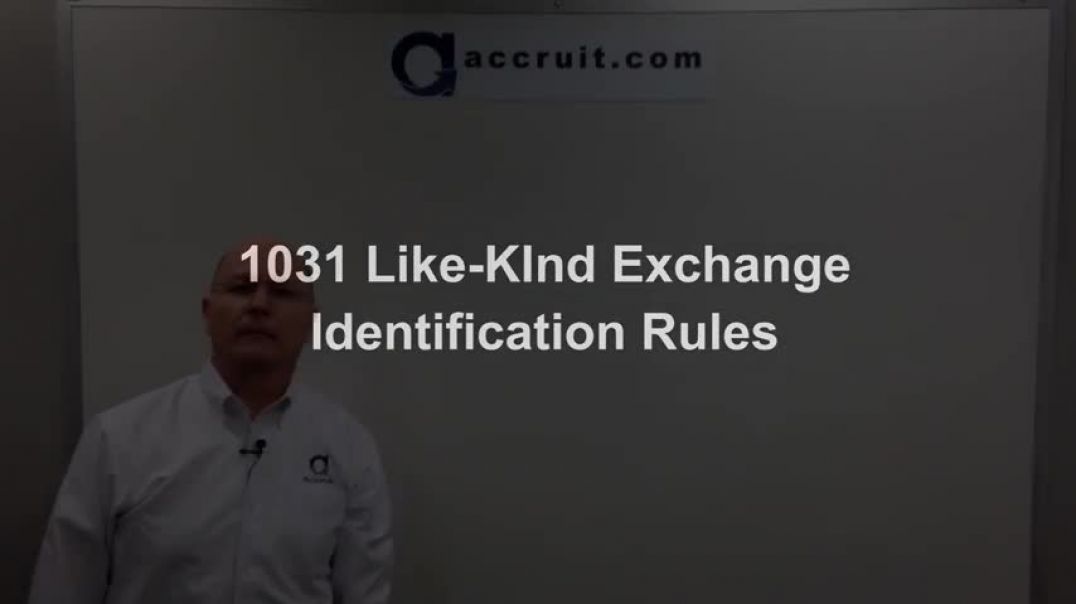 ⁣1031 Like-Kind Exchange Identification Rules