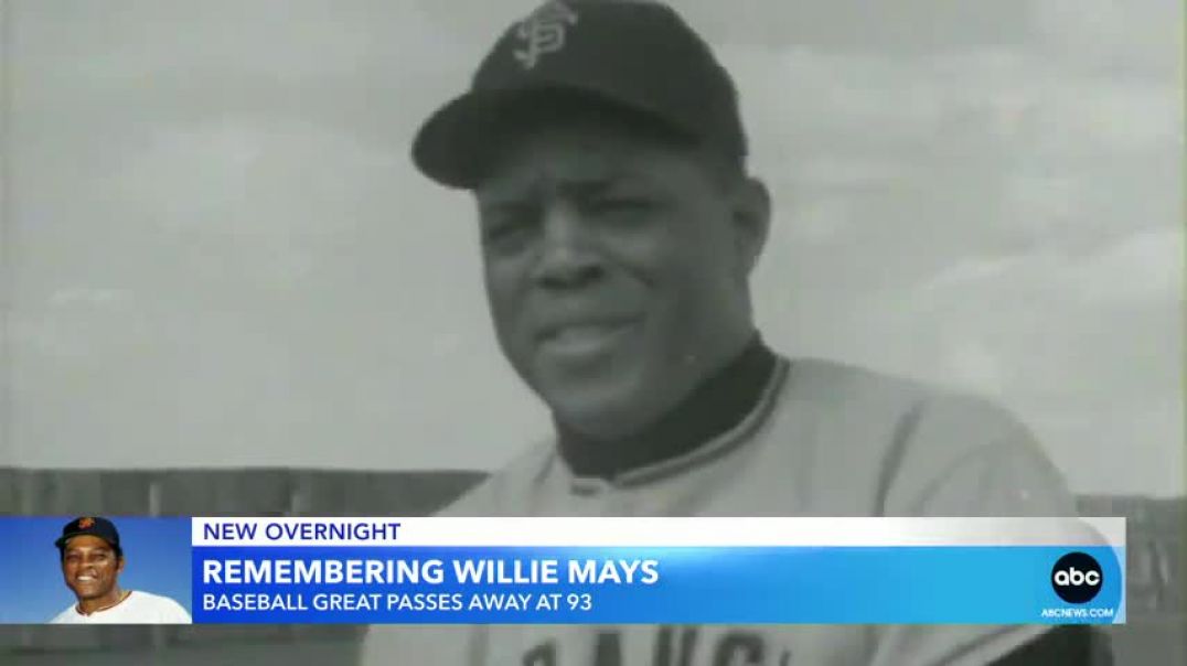 ⁣Willie Mays dies at 93