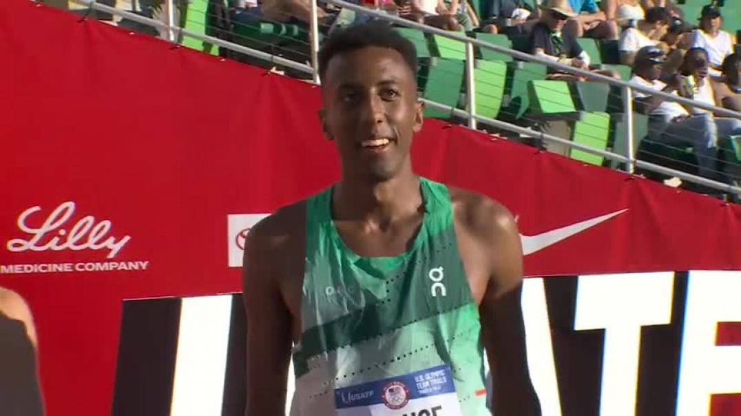 ⁣Yared Nuguse edges out Hobbs Kessler for 1500m semifinal win at Olympic Trials   NBC Sports