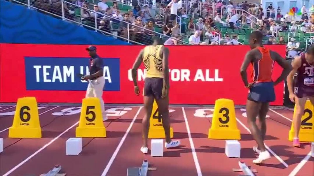 ⁣Men 110m hurdles Prelims   USA Track and Field Olympic Team Trials 2024