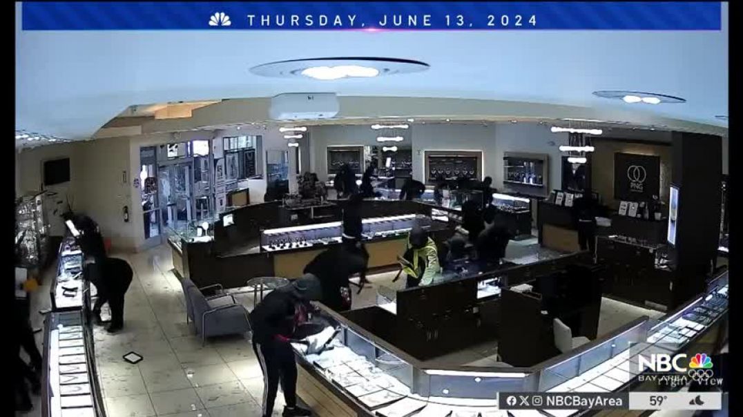 ⁣Robbery crew hits Sunnyvale jewelry store; 5 arrested after police pursuits