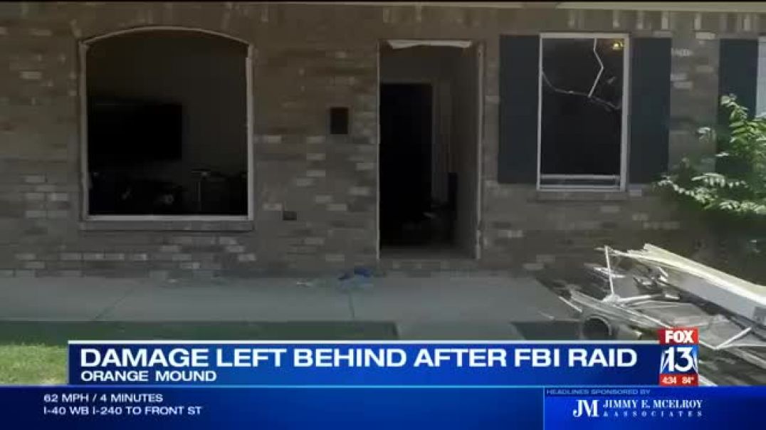 ⁣FBI raid in Orange Mound leaves doors, windows torn off of woman's home