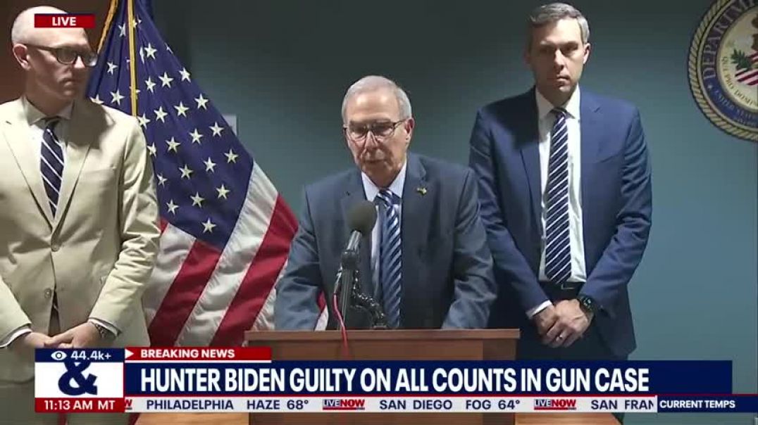 ⁣Hunter Biden guilty Special counsel reacts to conviction verdict   LiveNOW from FOX