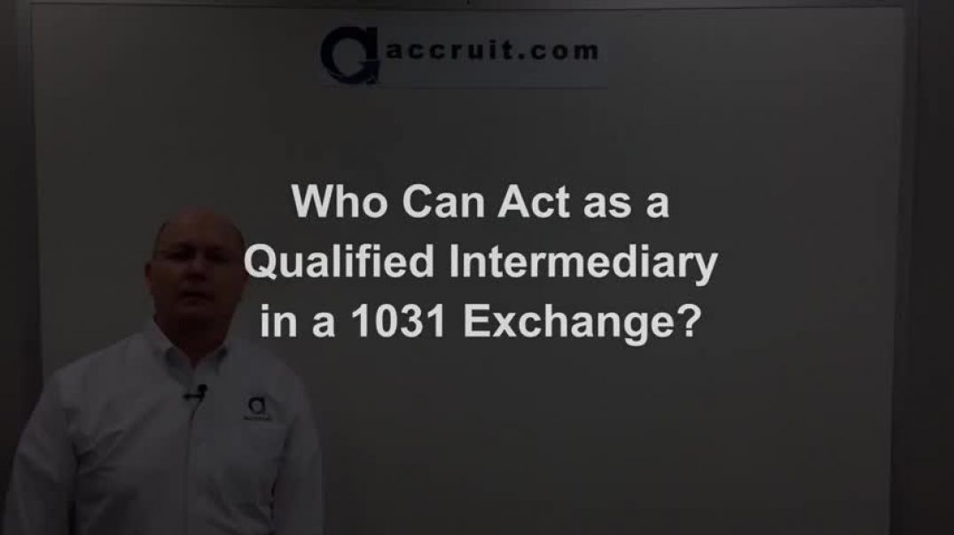 ⁣Who can and cannot act as a qualified intermediary in a 1031 exchange