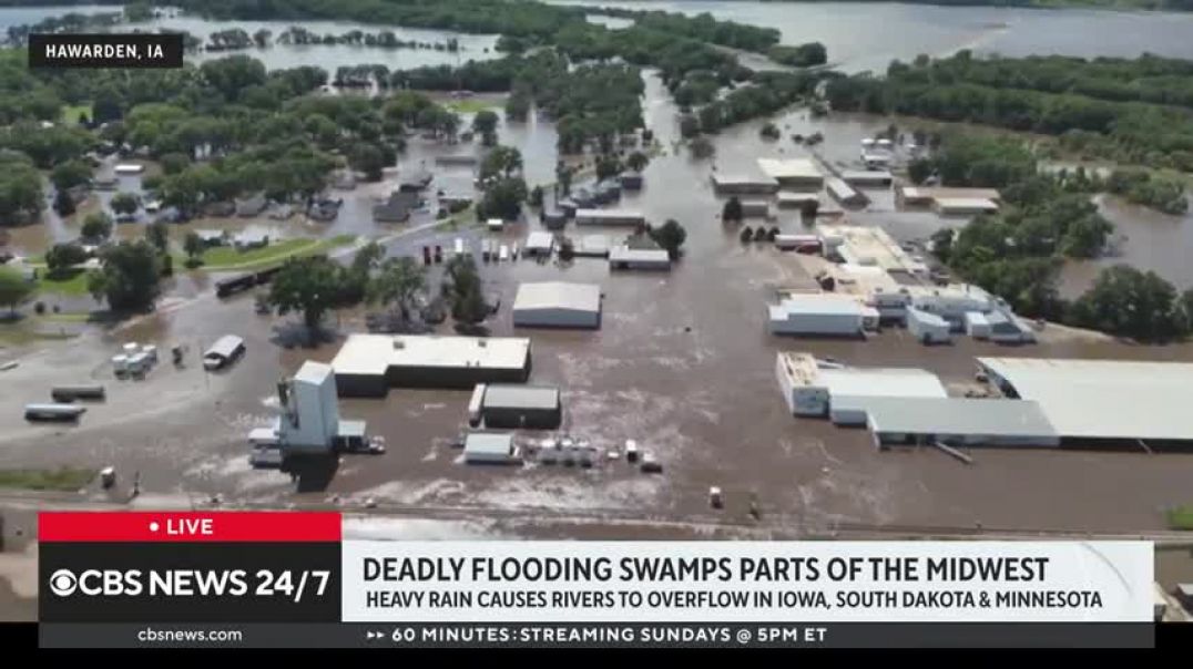 ⁣Deadly flooding in Midwest, rivers overflowing in Iowa, South Dakota and Minnesota
