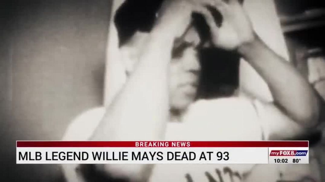 ⁣Major League Baseball legend Willie Mays dead at 93