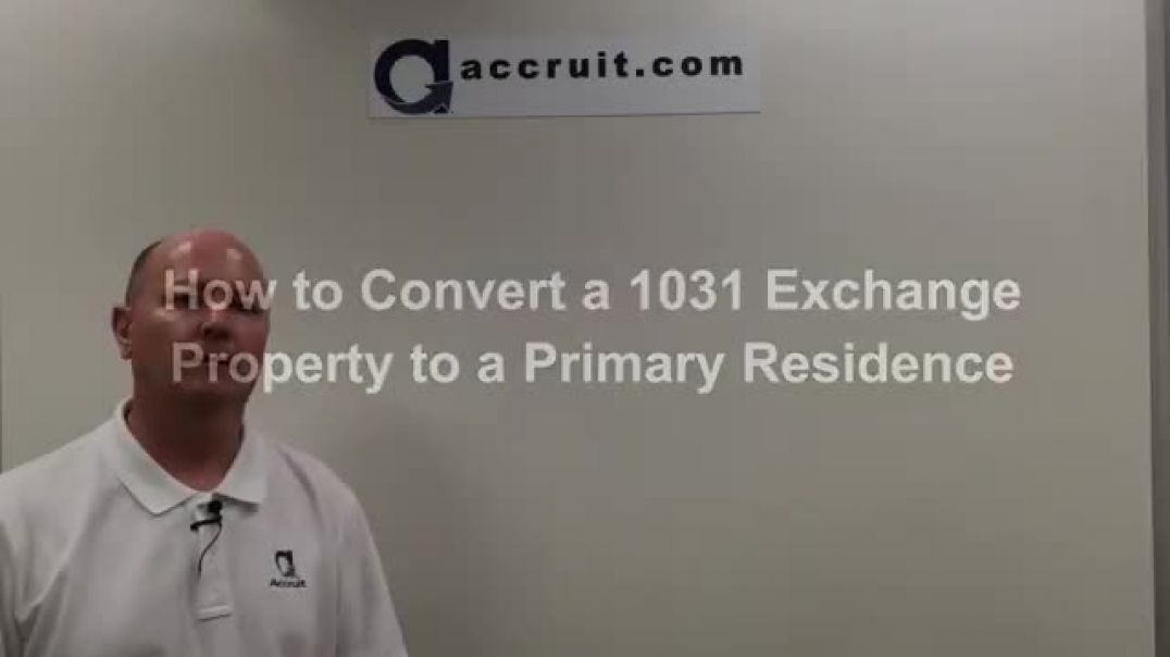 ⁣Convert a 1031 Exchange Property to a Primary Residence